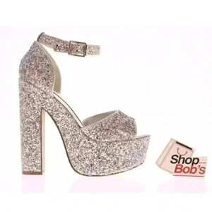 Women's Speed Limit 98 Okaley Platform Glitter New Years Party Heels Sz 5.5 $60